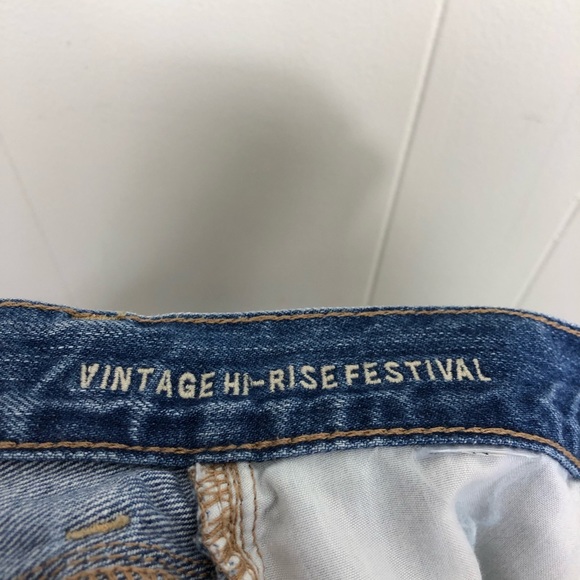 American Eagle Hi-Rise Festival Shorts Sz 0 - Picture 10 of 11